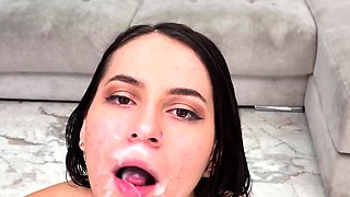 Beautiful Latina Michelle Anderson Takes Intense DAP and