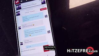 Filthy car park fuck with blonde silicone chick Angel - Hitzefrei