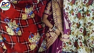 Newly wedded beautiful Bhabhi becomes bride by wearing a new saree I convinced Bhabhi to fuck me hard in Hindi Claire Vays