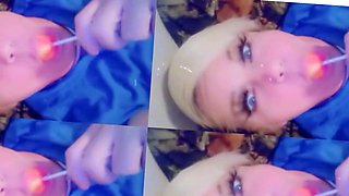 Asherah's naughty tease with her plump curves