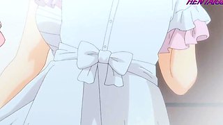 Anime MILF gets on all fours and begs for deep pounding