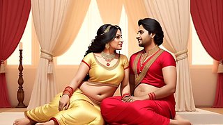 Horny anime girl Mango Bhabhi gets down for her first hentai experience