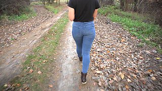 Worship My Walking Wiggle Ass in Blue Jeans