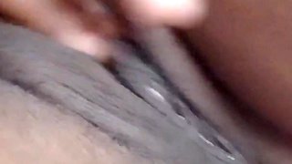 Rubbing My Shaved Black Pussy Cumming Hard Dirty Talk