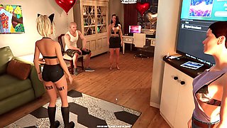Big tits big ass, animated porn, house party game