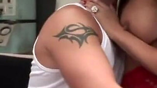 Big ass chick gets anally fucked and sprayed in mouth