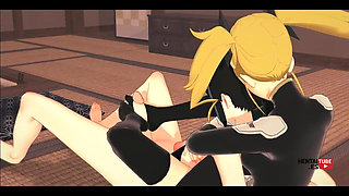 Kikoru's Wild Ride: Mina Ashiro's Futanari Footjob and Fuck in Kaiju N8 Hentai - Asian Japanese Manga Anime Hentai 3D Porn