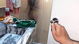 Stepbro Catches Jennyferpimenta and Forbidden Pleasures in Steamy Lesbian Shower