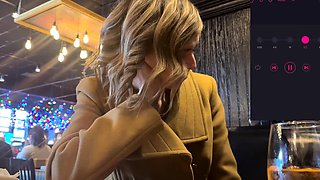 Public fun in changing room and restaurant with Lush remote