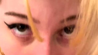 Mexicana blowjob with her big boobs