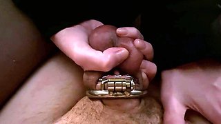 RecklessDome - My Pantyhose Feet Will Push Your Locked Cock