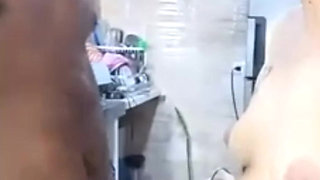 I Get Fucked by a Guy in the Kitchen with His Big Penis Penetrates Me