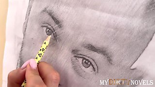 4k - Wife Draws Husband And Lets Him Creampie With Mary Frost And Couple Sex