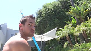 Dana Vespoli And Johnny Castle: Fucking A Sexy Milf By The Pool