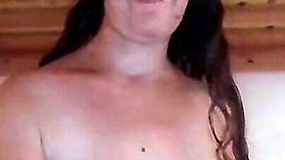 Playing with My Orange Bra and My Tits