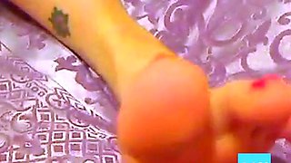Sexy Foot Fetish Webcam Show