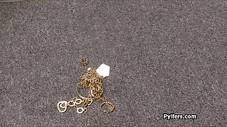 Jewelry stealing big tit Hispanic punished