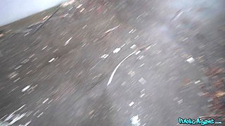 Martin Gun’s Red Dress Passion in Public Heat