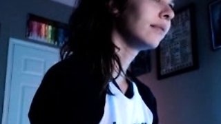 SMALL TIT BRUNETTE TATTOOED TEEN GIRLFRIEND CAUGHT IN SHOWER