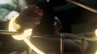 Brunette chick got a huge load inside of her 3D animated