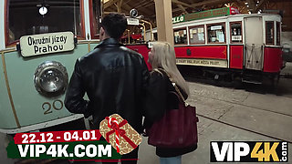 VIP4K. She Sold her Pussy to a stranger and Made her Boyfriend Watch