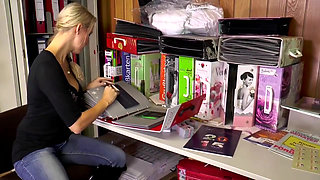 Sexy Blonde Secretary Gets Fucked Hard by Her Boss