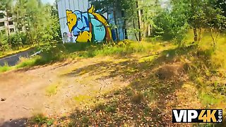 Vip4k. babe flashed her pierced Natural Tits and then it happened...