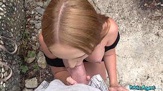 Shaven Russian Passion with Kaisa Nord in Outdoor Heat
