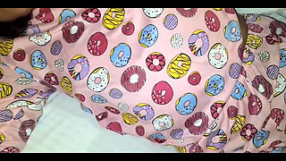 This Happens When My Teen Goes to Bed. I Fuck Her Shaved Pussy and Cum Inside Her