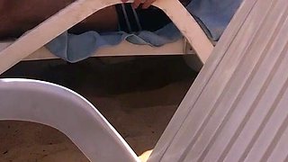 Amateur blondie solo anal masturbation