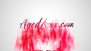 Aged Love featuring Karlie Simon and Sam Bourne's pussy licking porn