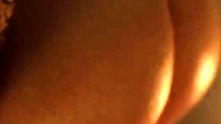 Girl playing with wax in the shower