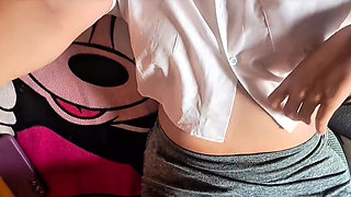 Married Neighbor Asks Me to Record Her While She Takes off Her Clothes