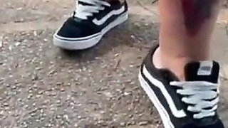 POV Lick My Sweaty Feet From the Walk