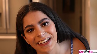 Teenage cant complain with knob in mouth