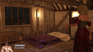 Double Trouble with Conan: Randi Flora's Epic Boobs Worshipped - Bholi Liriel Loses Virginity in Hot 3some