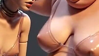 Fat Mistress Whips Bound Skinny Slave - Body Contrast Humiliation