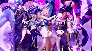 3d animated League of Legends characters strip for their fans