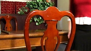 Naughty blonde femdom fetish hottie rams ass with strapon