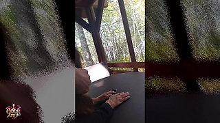 Great Fun POV Forest Fuck and Cum Swallow - Candi Annie