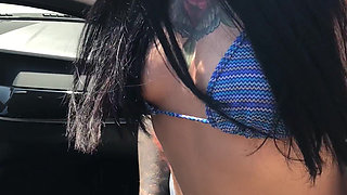 Glamino Girls - Part 3 Adel Sucks Dick in Middle of the Prague