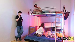 Cuck 4K featuring Nicole Black's from behind sex