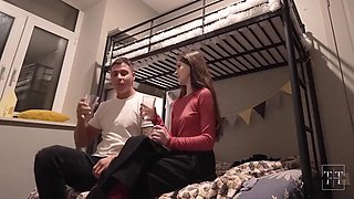 Picked Up A Chick On The Street And Nailed Her In A College Dorm Without A Rubber, Raw