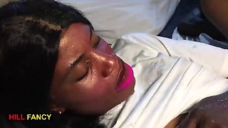 Beautiful Slim Lady Fucked Raw by Hubby Midnight - Amateur Teen Creampie Orgasm