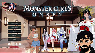 Monster Girls Onsen, Hentai Game We Like A Cold Horny Milf Part 3