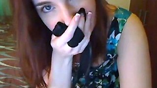 Webcam Girl Amber Lily Plays with Her Sex Toy