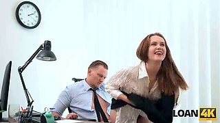 Office Sex with Hot Babe Una Fairy - Hardcore Fuck on Desk in HD