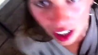 Big-Titted Amateur MILF Flashing in Public