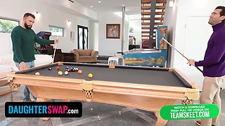 Stepfathers train their daughters how to fuck - daughterswap