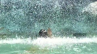 Monika Fox In Blue Bikini Swims In Pool In Paradise Place